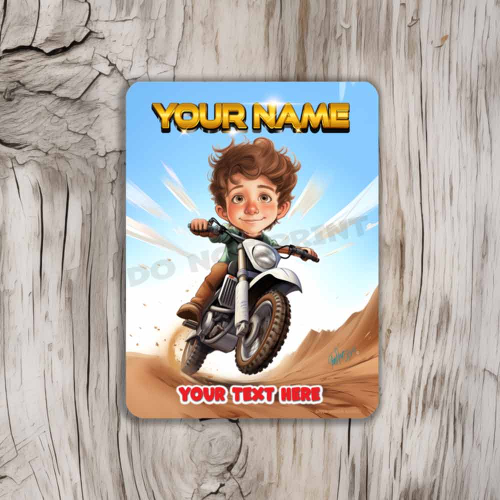 Dirt Bike Caricature from Photo - Make Your Own
