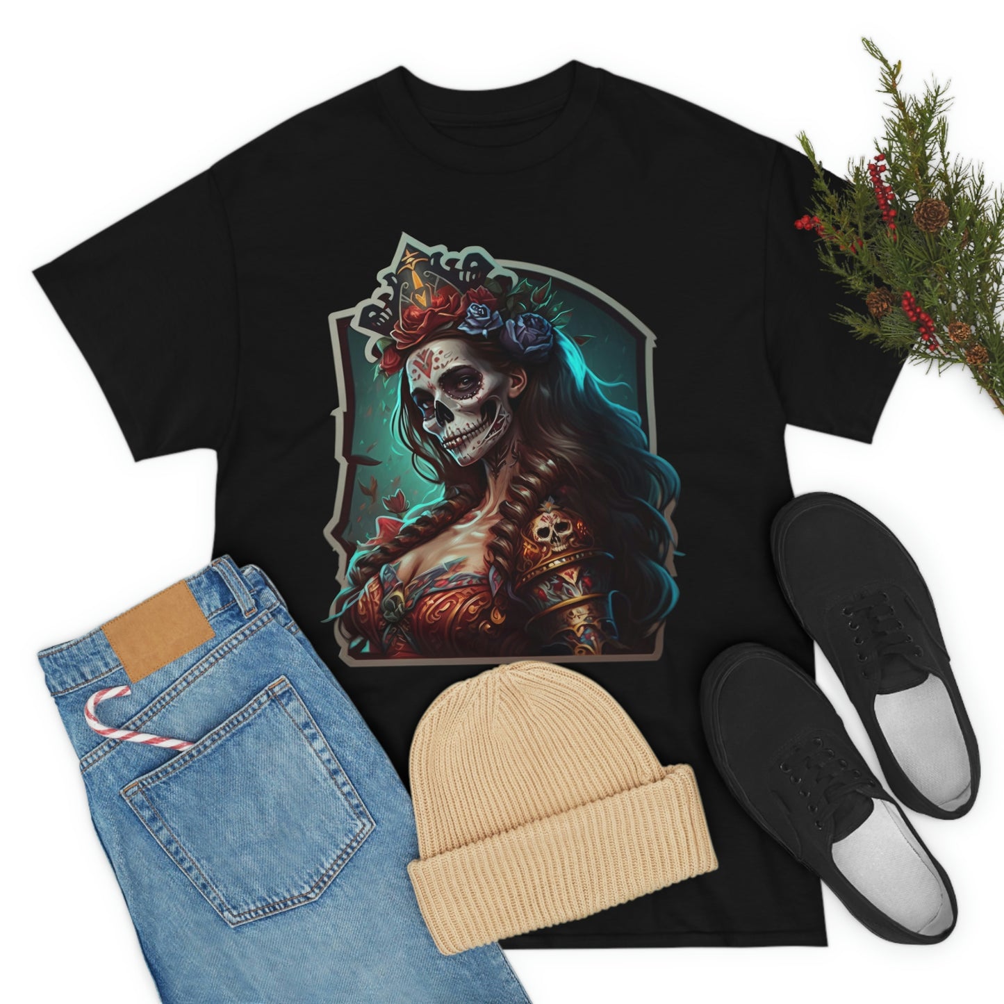 Day Of the Dead - Lady Maria - Unisex Heavy Cotton Tee 34038