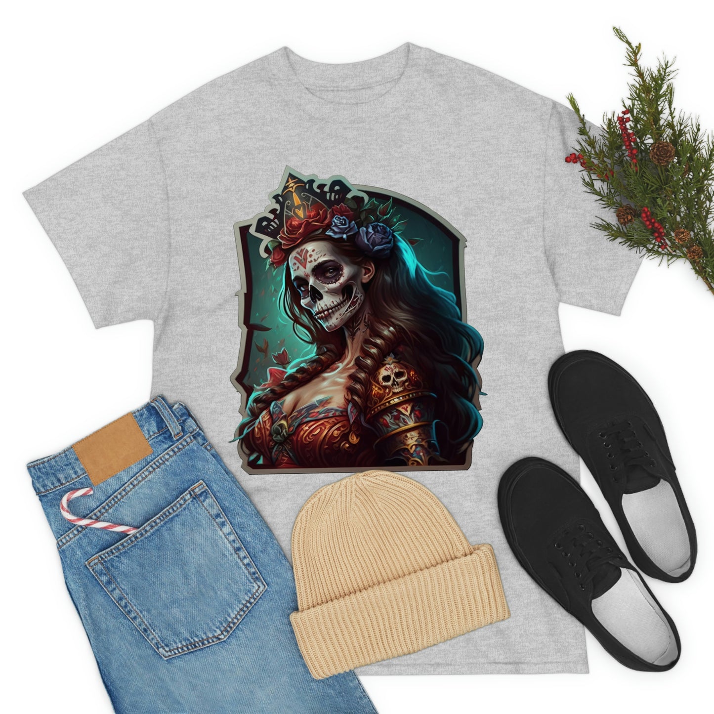 Day Of the Dead - Lady Maria - Unisex Heavy Cotton Tee 34038