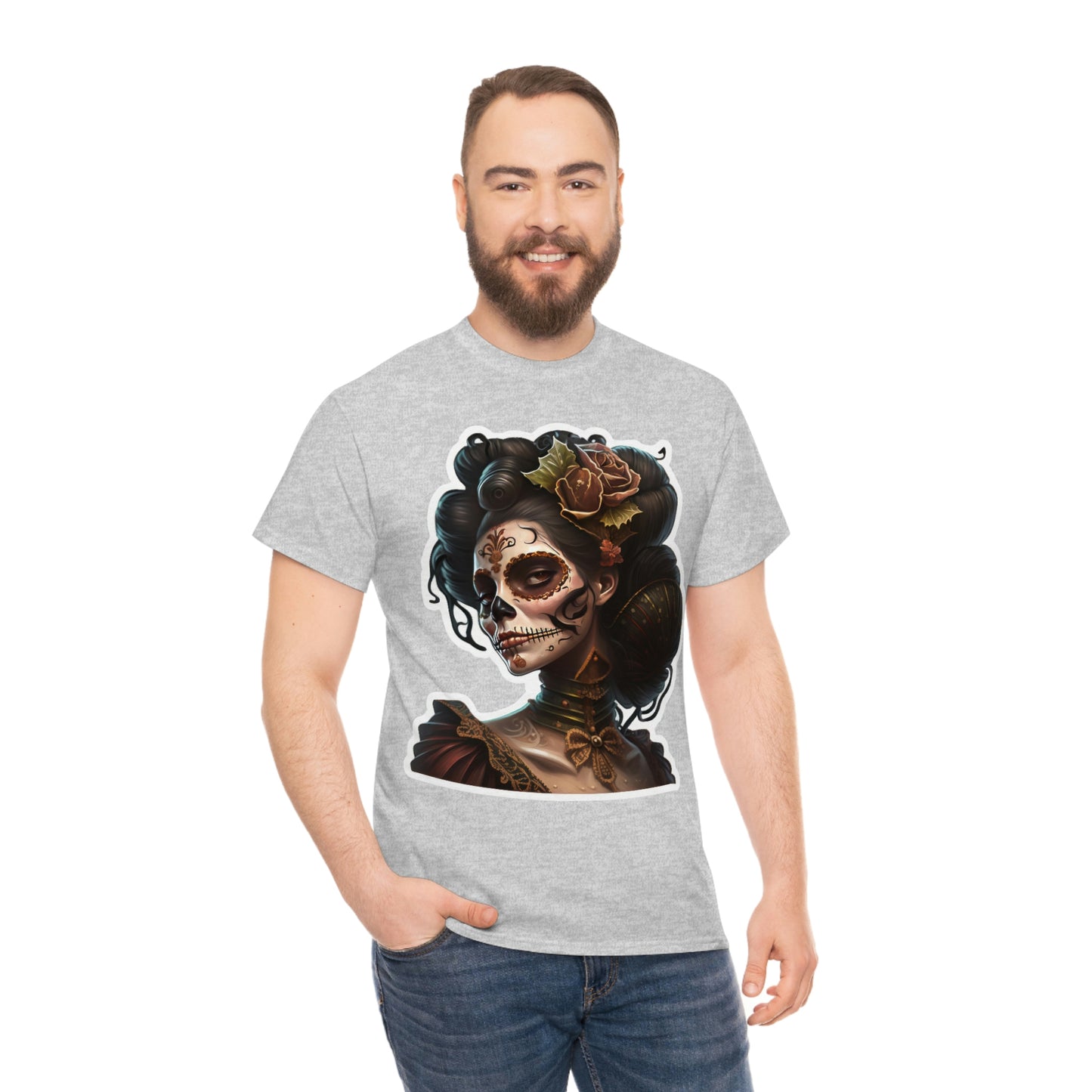 Day Of the Dead - Undead Lady - Unisex Heavy Cotton Tee 34023