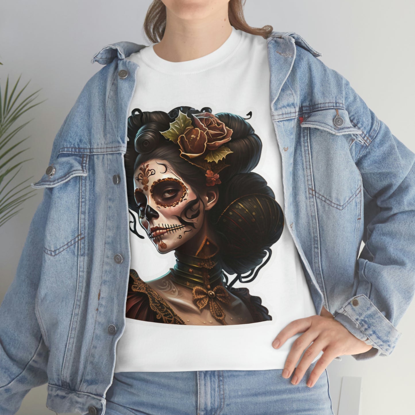 Day Of the Dead - Undead Lady - Unisex Heavy Cotton Tee 34023
