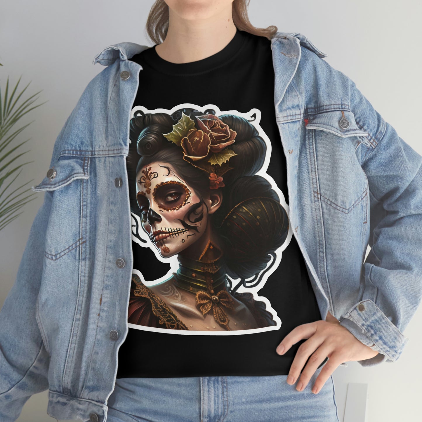 Day Of the Dead - Undead Lady - Unisex Heavy Cotton Tee 34023