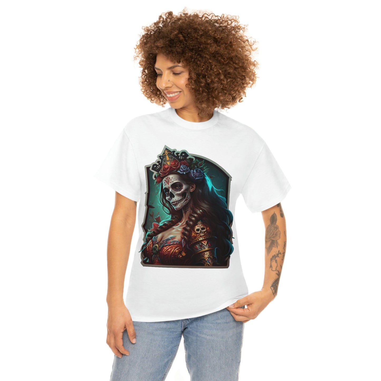 Day Of the Dead - Lady Maria - Unisex Heavy Cotton Tee 34038