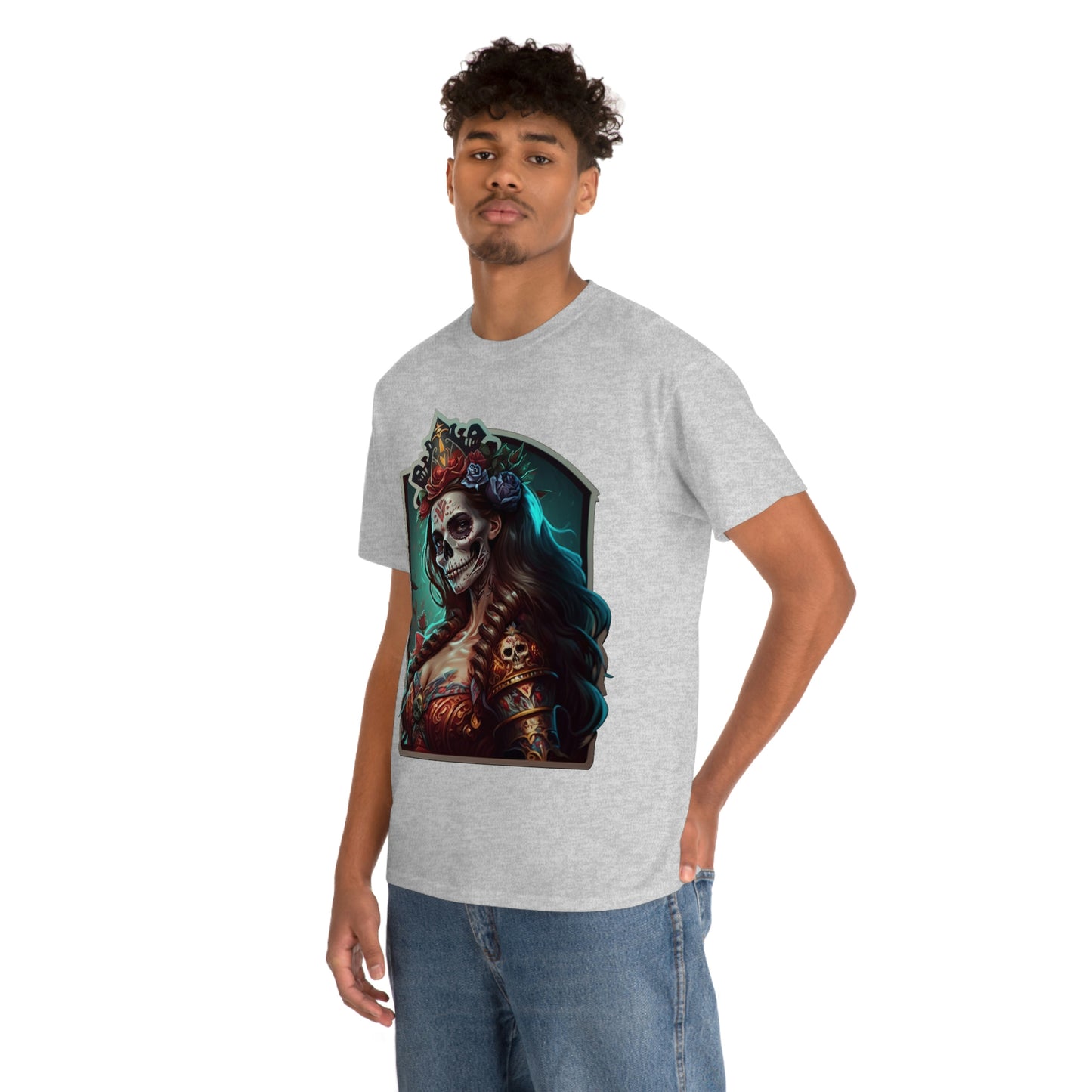 Day Of the Dead - Lady  Maria - Unisex Heavy Cotton Tee 34038