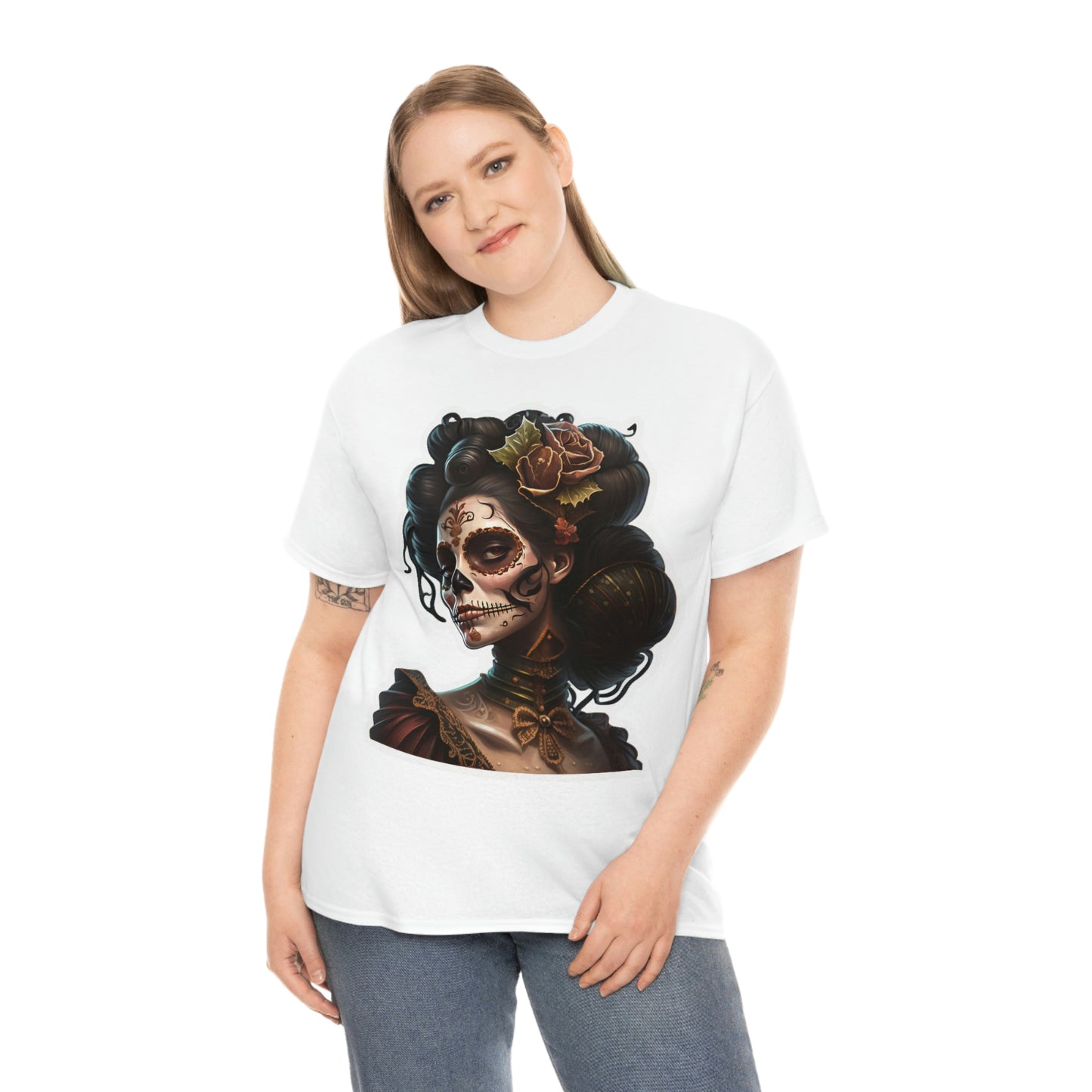 Day Of the Dead - Undead Lady - Unisex Heavy Cotton Tee 34023