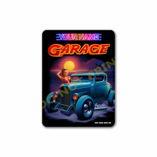 1929 Ford Coupe Personalized Garage Sign 12" x 9" Metal Sign