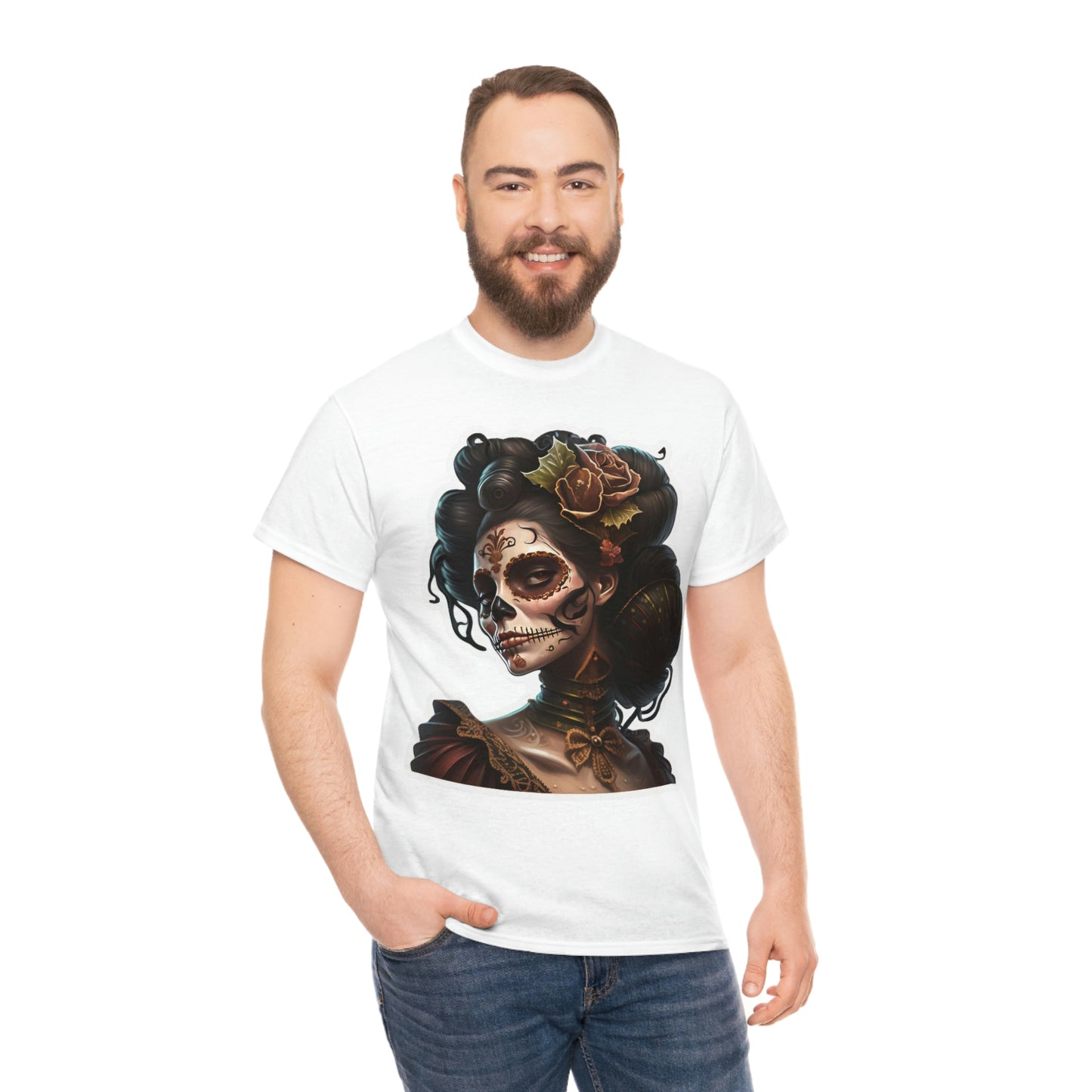 Day Of the Dead - Undead Lady - Unisex Heavy Cotton Tee 34023