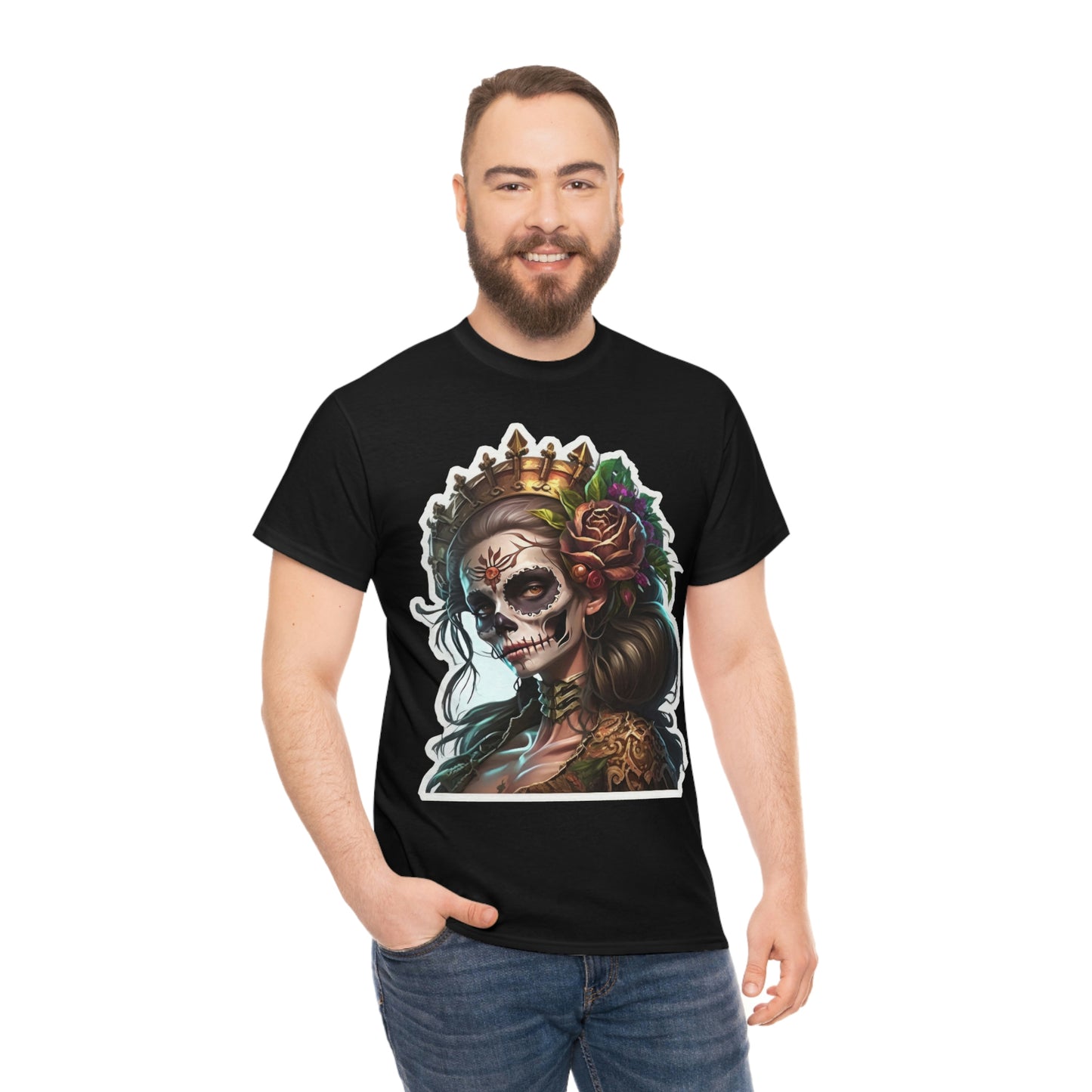 Day Of the Dead - Lady of the Rose - Unisex Heavy Cotton Tee 34035