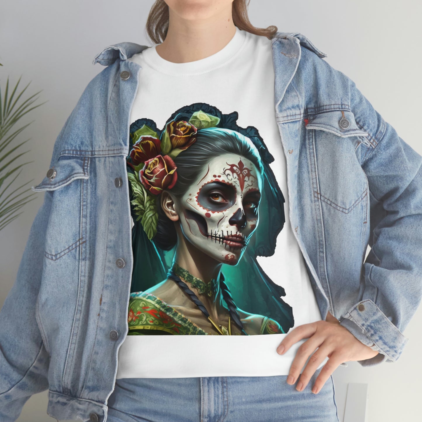 Day Of the Dead - Lady with Strife - Unisex Heavy Cotton Tee 34037