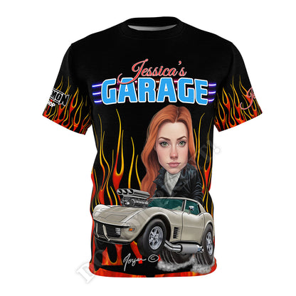 Corvette Caricature T Shirt From Photo