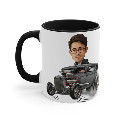 Coffee Mug Rat Rod Caricature From Photo 1929 Ford Sedan Tudor