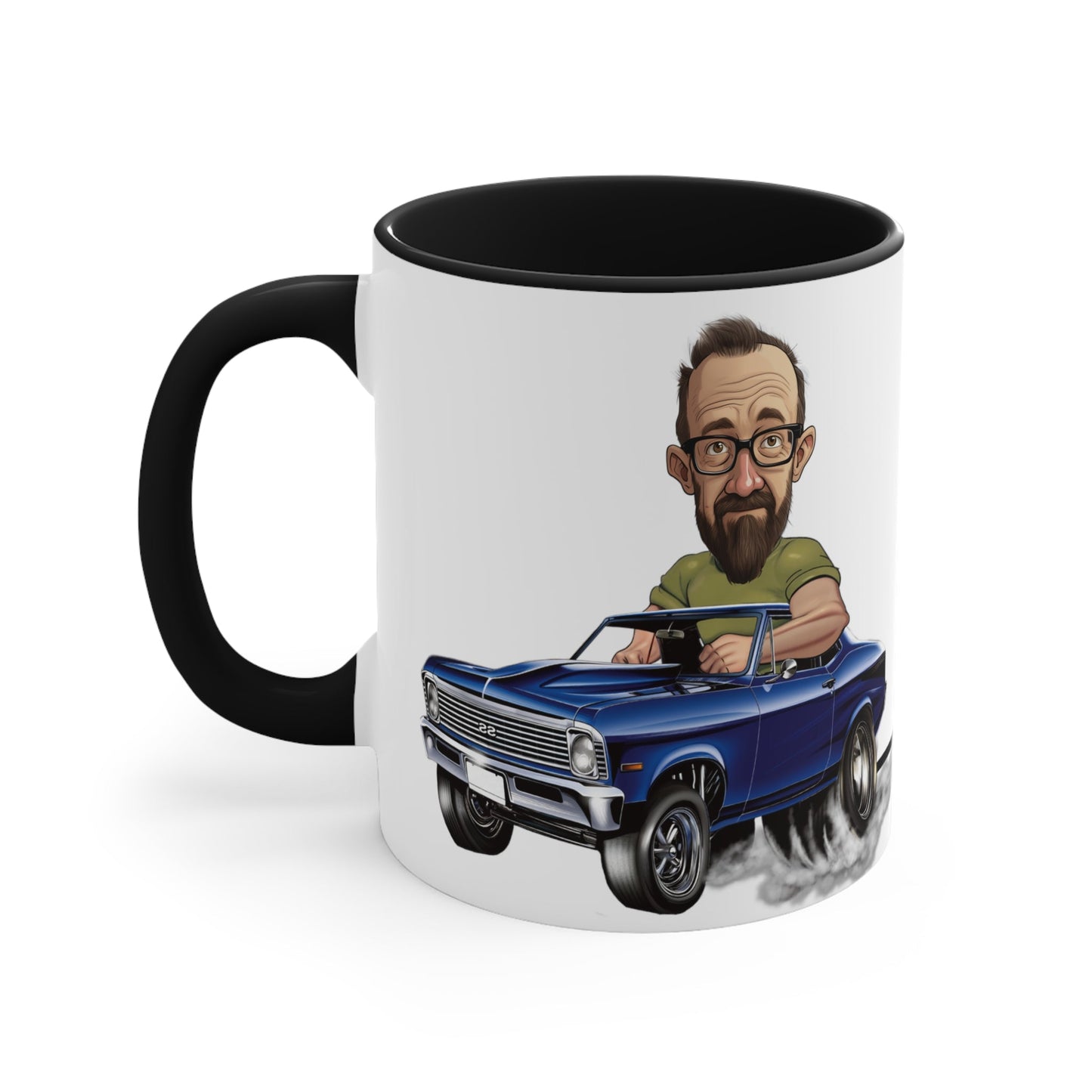 Chevy Nova Coffee Mug Car Caricature From Photo 11oz mug