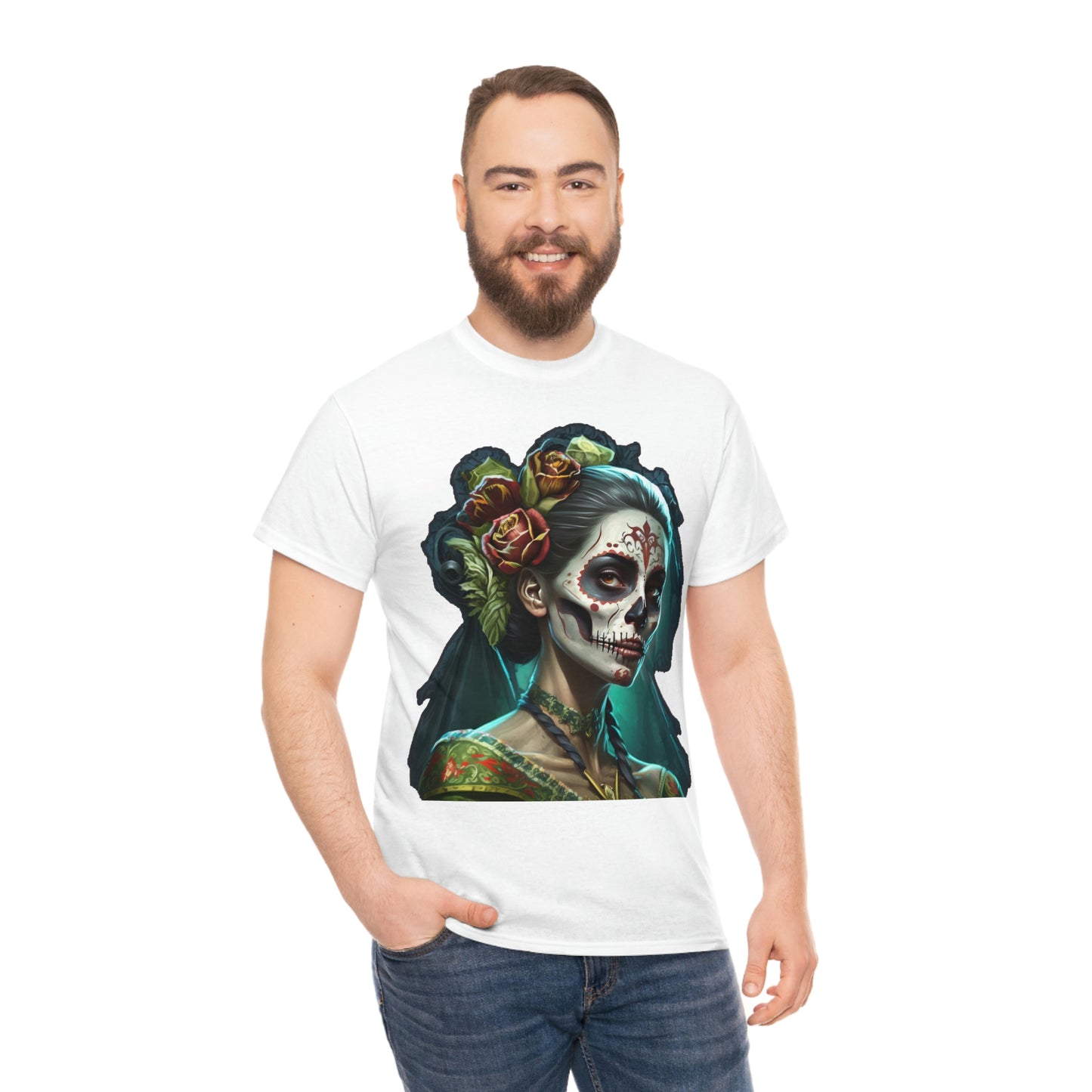 Day Of the Dead - Lady with Strife - Unisex Heavy Cotton Tee 34037