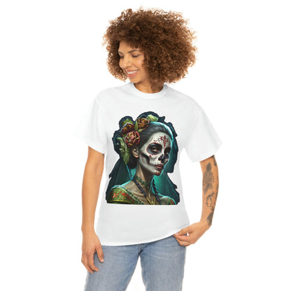 Day Of the Dead - Lady with Strife - Unisex Heavy Cotton Tee 34037