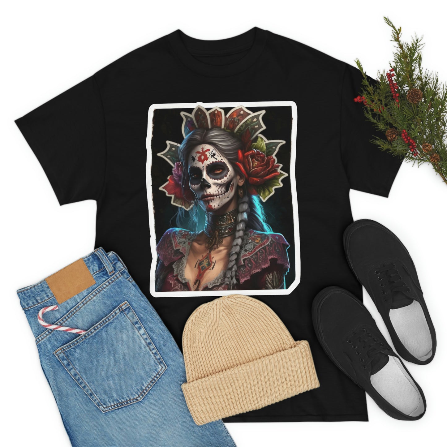 Day Of the Dead - Deadly Lady - Unisex Heavy Cotton Tee 34025