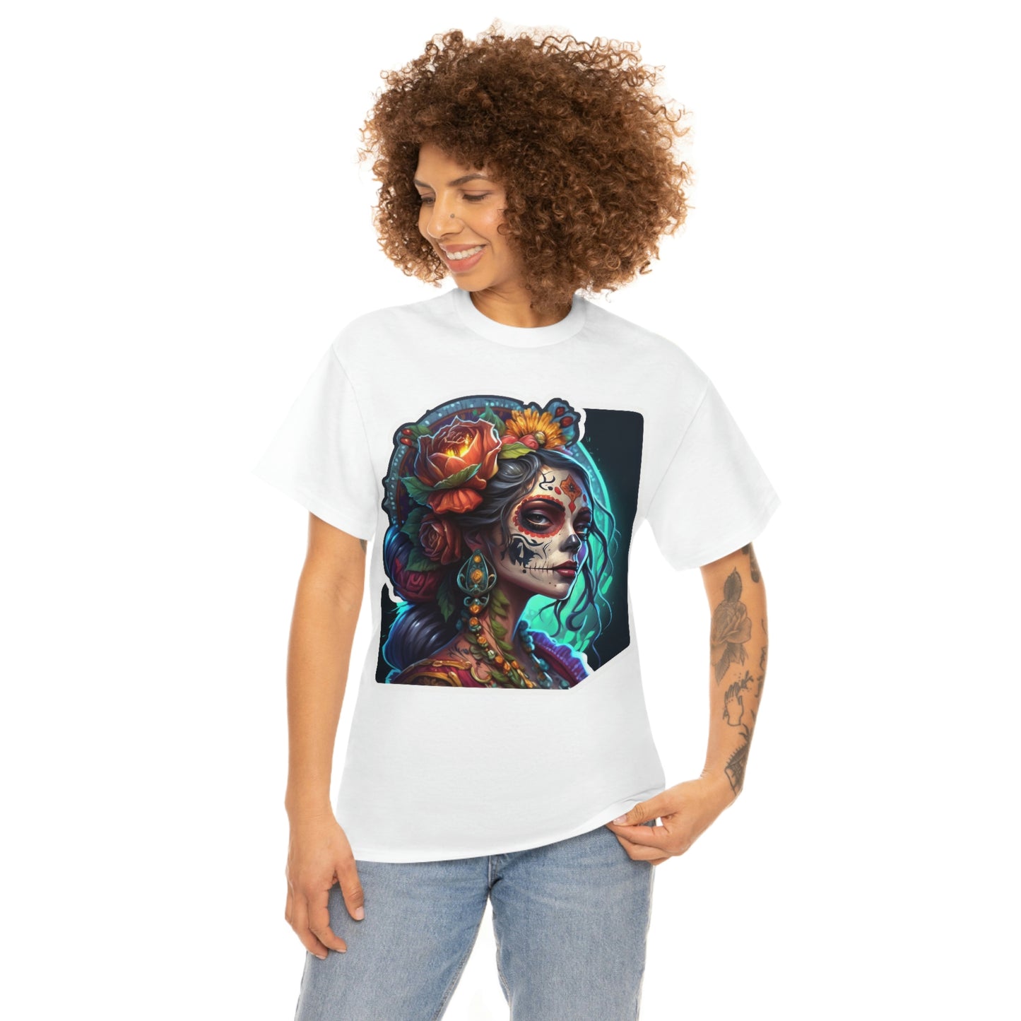 Day Of the Dead - Princess of Virtue - Unisex Heavy Cotton Tee 34036