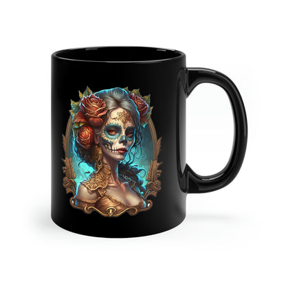 Day Of the Dead - Madam Death - Unisex Heavy Cotton Tee - 11oz Black Mug 34020