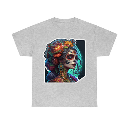 Day Of the Dead - Princess of Virtue - Unisex Heavy Cotton Tee 34036