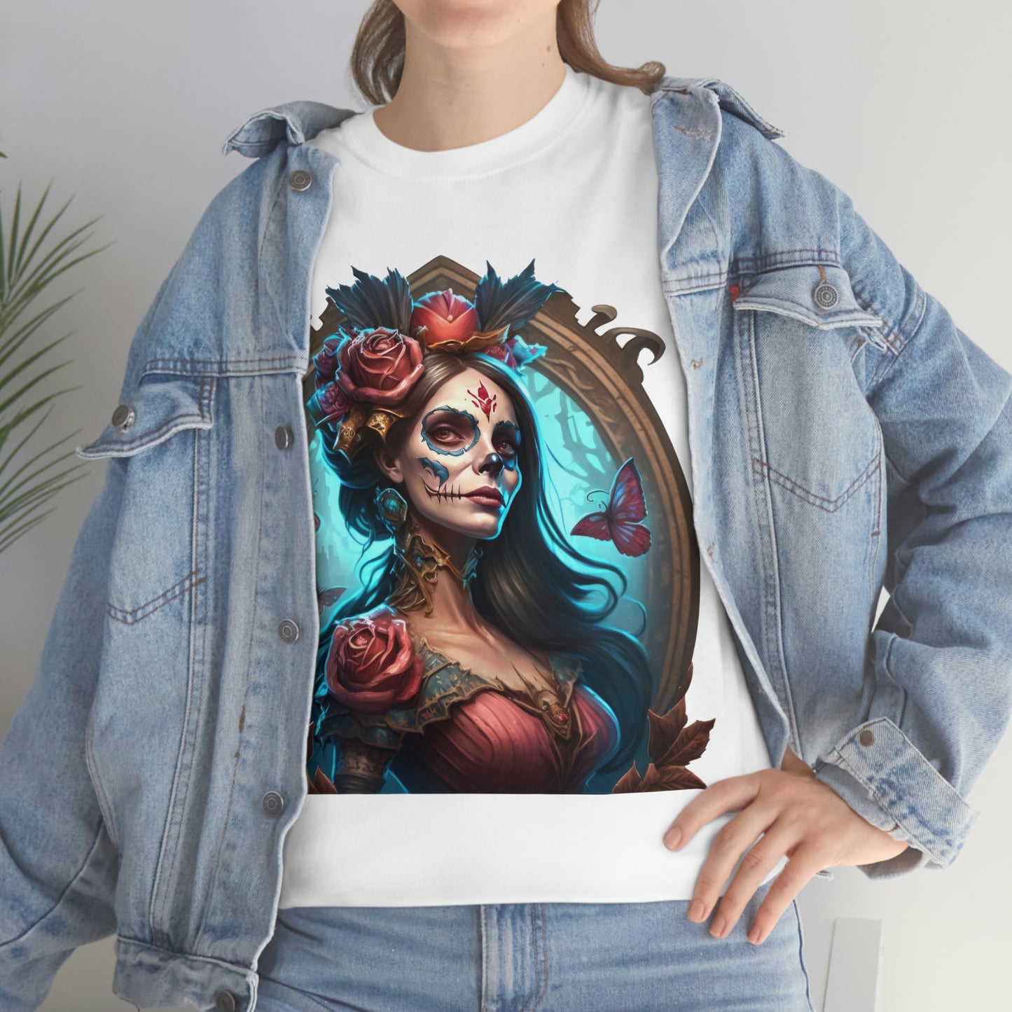 Day Of the Dead - Butterflies - Unisex Heavy Cotton Tee 34043