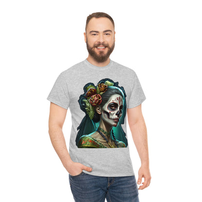 Day Of the Dead - Lady with Strife - Unisex Heavy Cotton Tee 34037