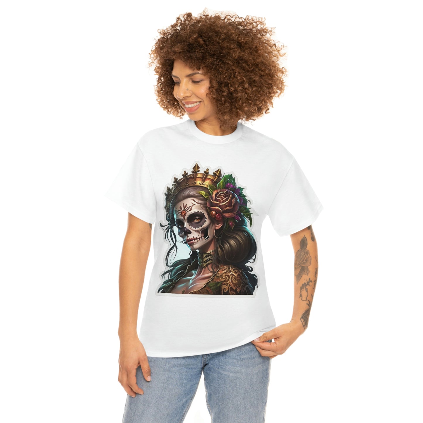 Day Of the Dead - Lady of the Rose - Unisex Heavy Cotton Tee 34035