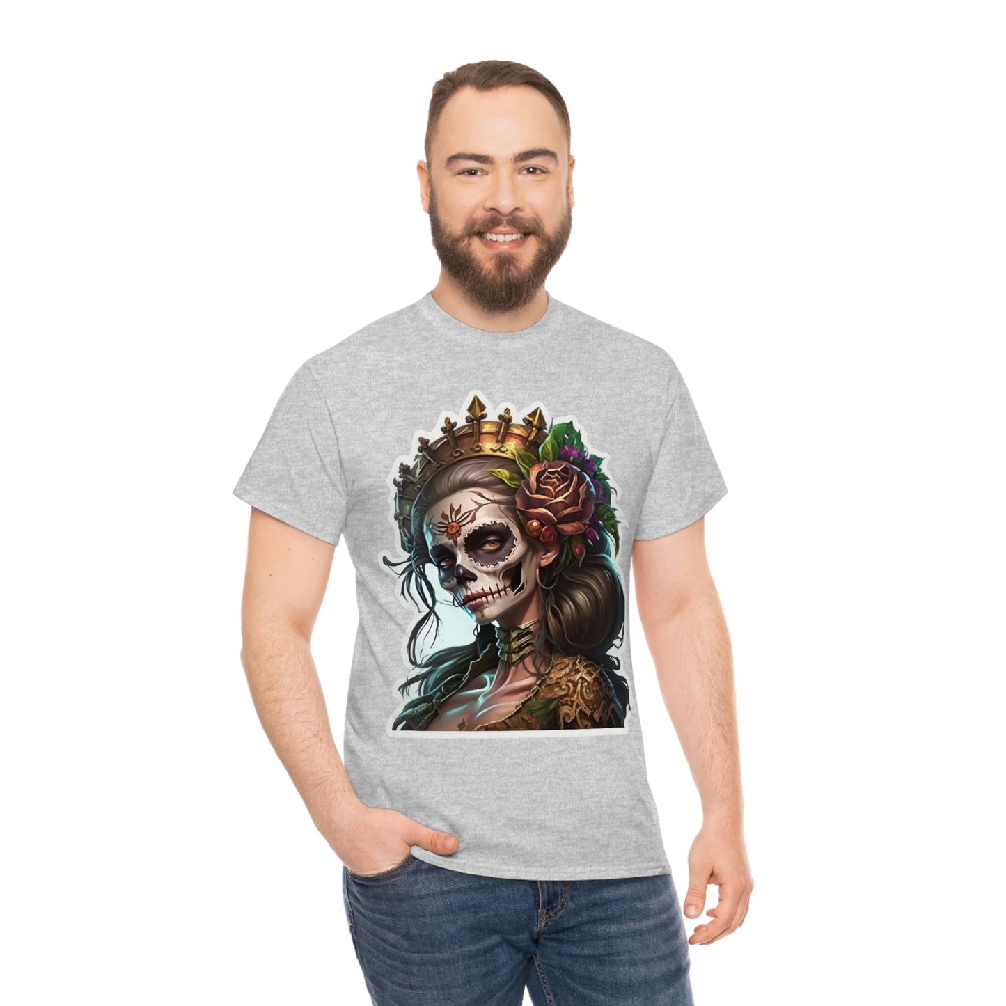 Day Of the Dead - Lady of the Rose - Unisex Heavy Cotton Tee 34035