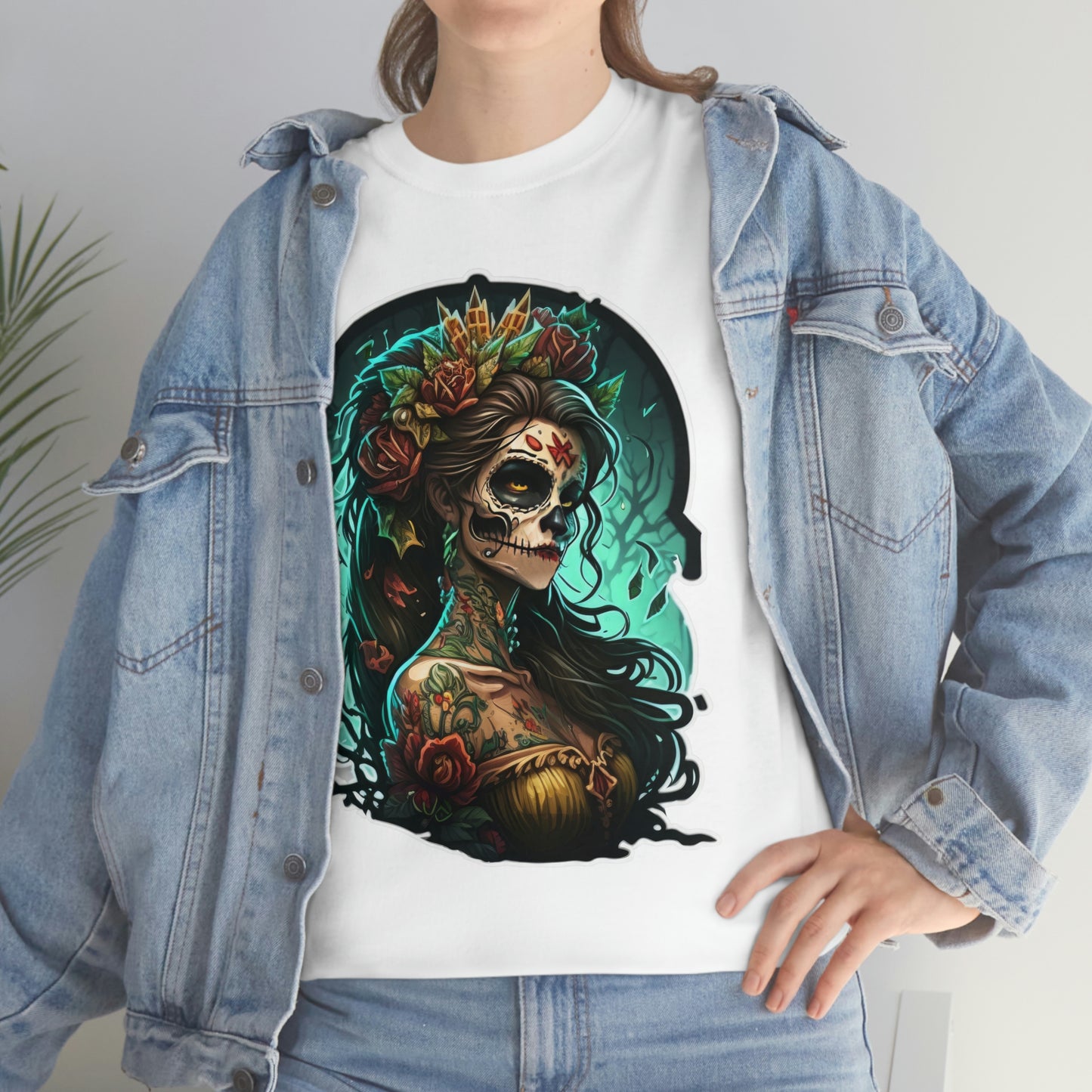 Day Of the Dead - Queen of Death - Unisex Heavy Cotton Tee 34027