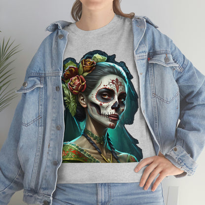 Day Of the Dead - Lady with Strife - Unisex Heavy Cotton Tee 34037