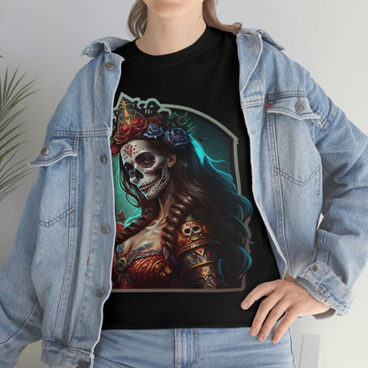 Day Of the Dead - Lady  Maria - Unisex Heavy Cotton Tee 34038