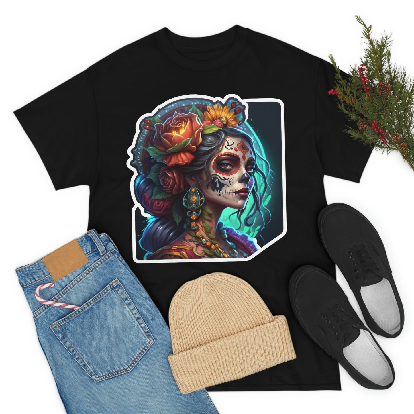 Day Of the Dead - Princess of Virtue - Unisex Heavy Cotton Tee 34036