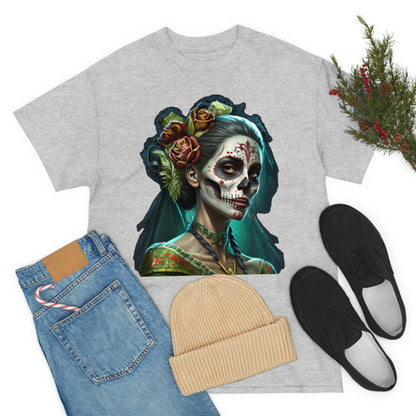 Day Of the Dead - Lady with Strife - Unisex Heavy Cotton Tee 34037