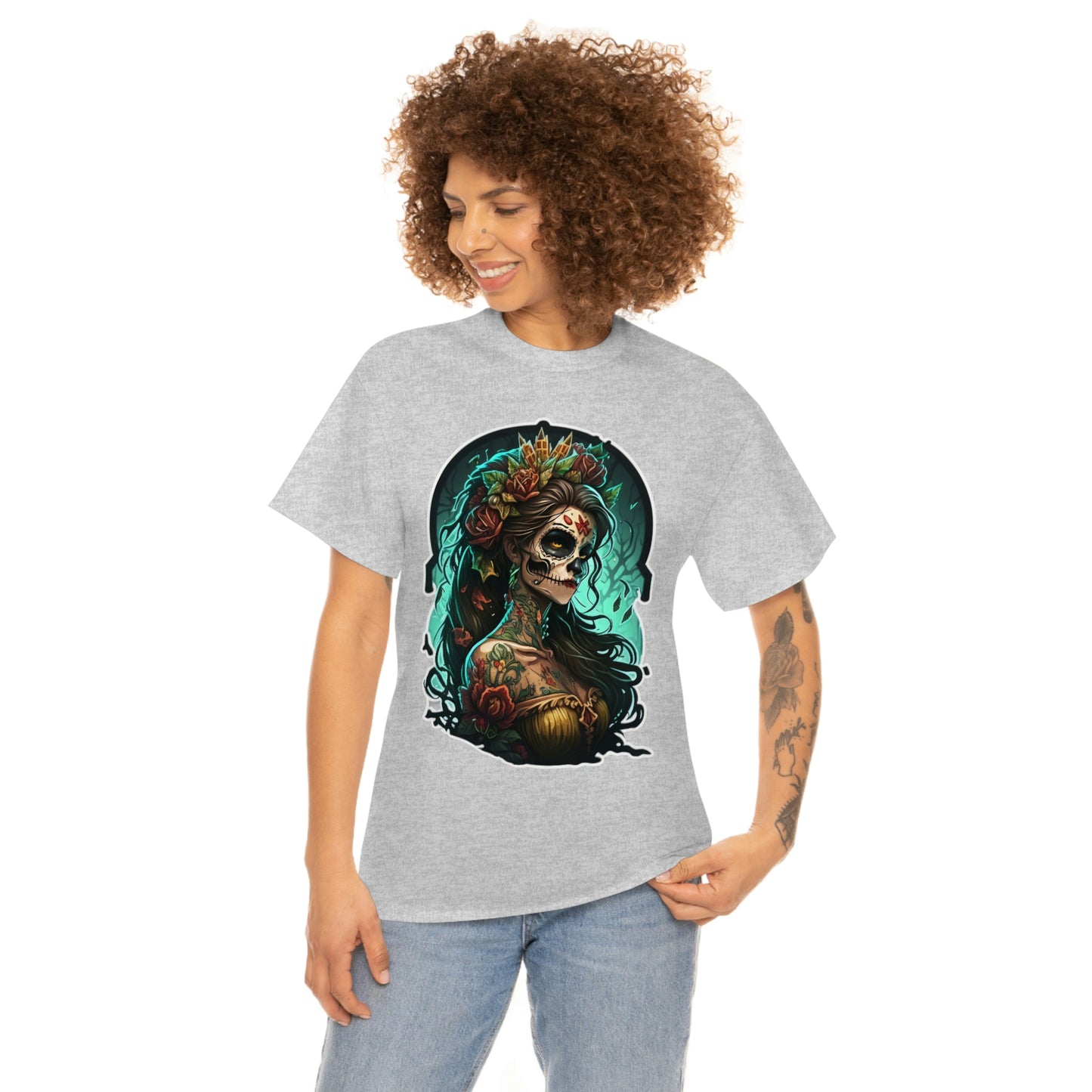 Day Of the Dead - Queen of Death - Unisex Heavy Cotton Tee 34027