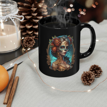 Day Of the Dead - Madam Death - Unisex Heavy Cotton Tee - 11oz Black Mug 34020