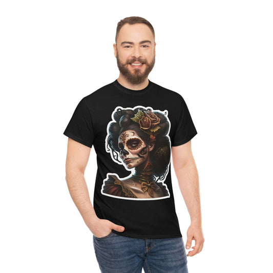 Day Of the Dead - Undead Lady - Unisex Heavy Cotton Tee 34023