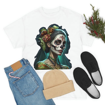 Day Of the Dead - Lady with Strife - Unisex Heavy Cotton Tee 34037