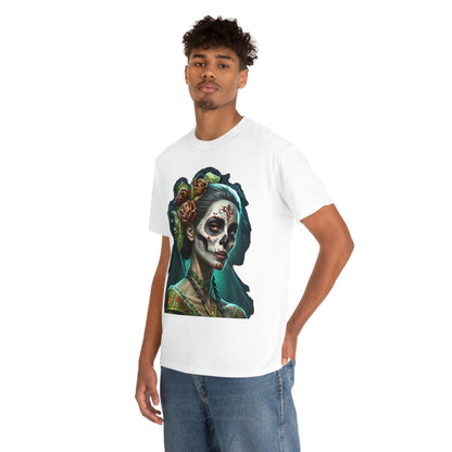 Day Of the Dead - Lady with Strife - Unisex Heavy Cotton Tee 34037