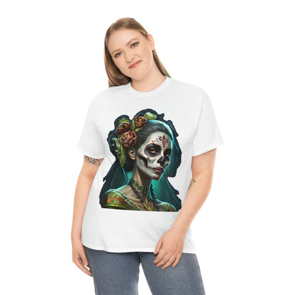 Day Of the Dead - Lady with Strife - Unisex Heavy Cotton Tee 34037