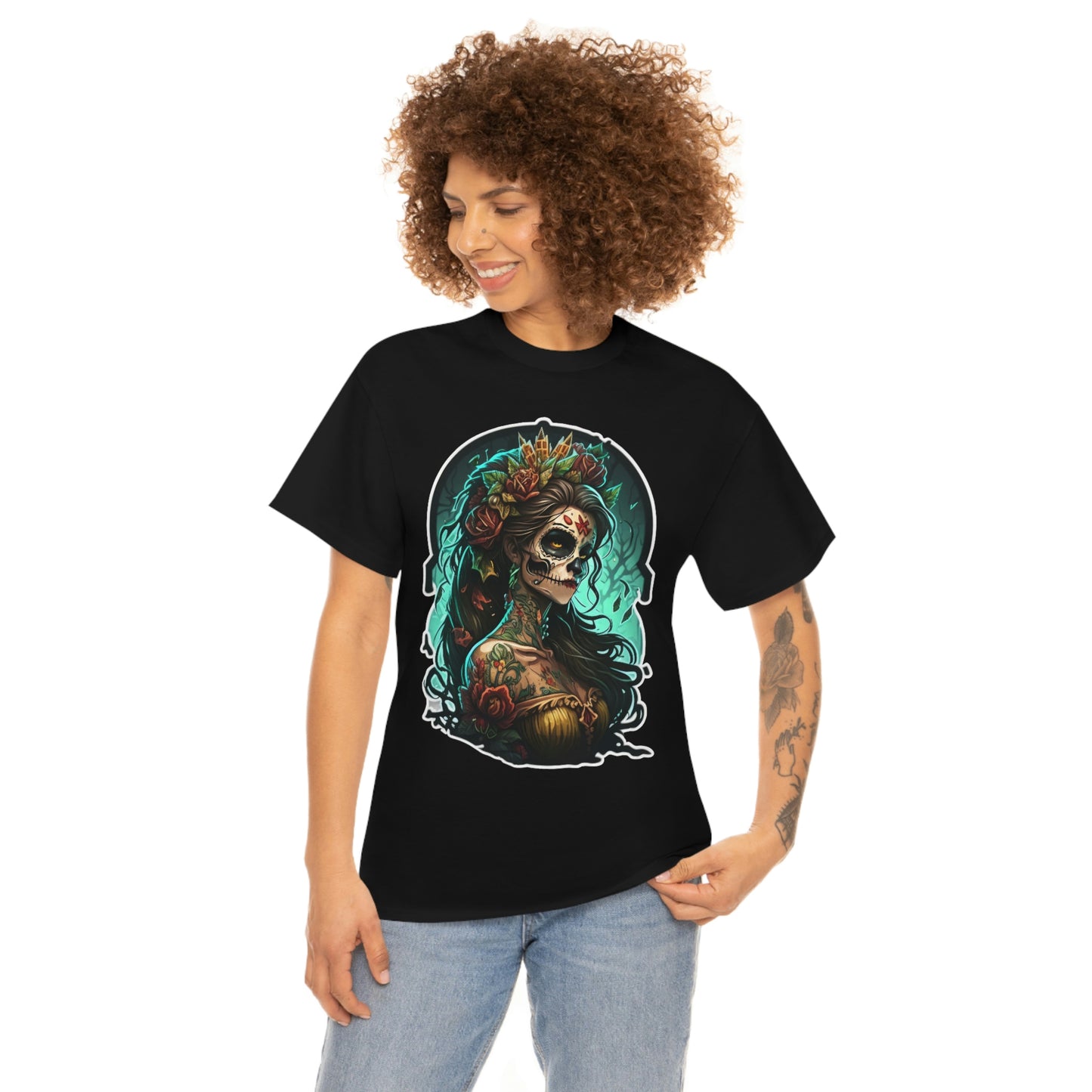 Day Of the Dead - Queen of Death - Unisex Heavy Cotton Tee 34027