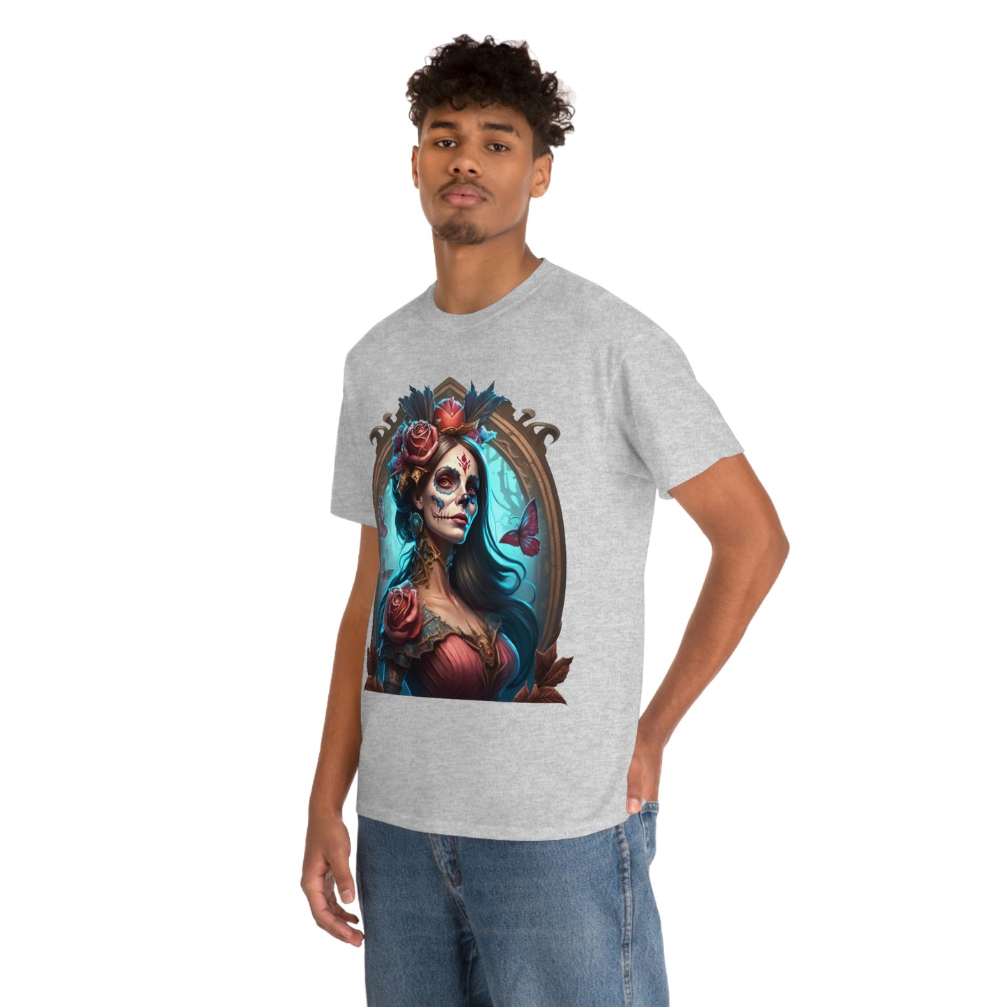 Day Of the Dead - Butterflies - Unisex Heavy Cotton Tee 34043