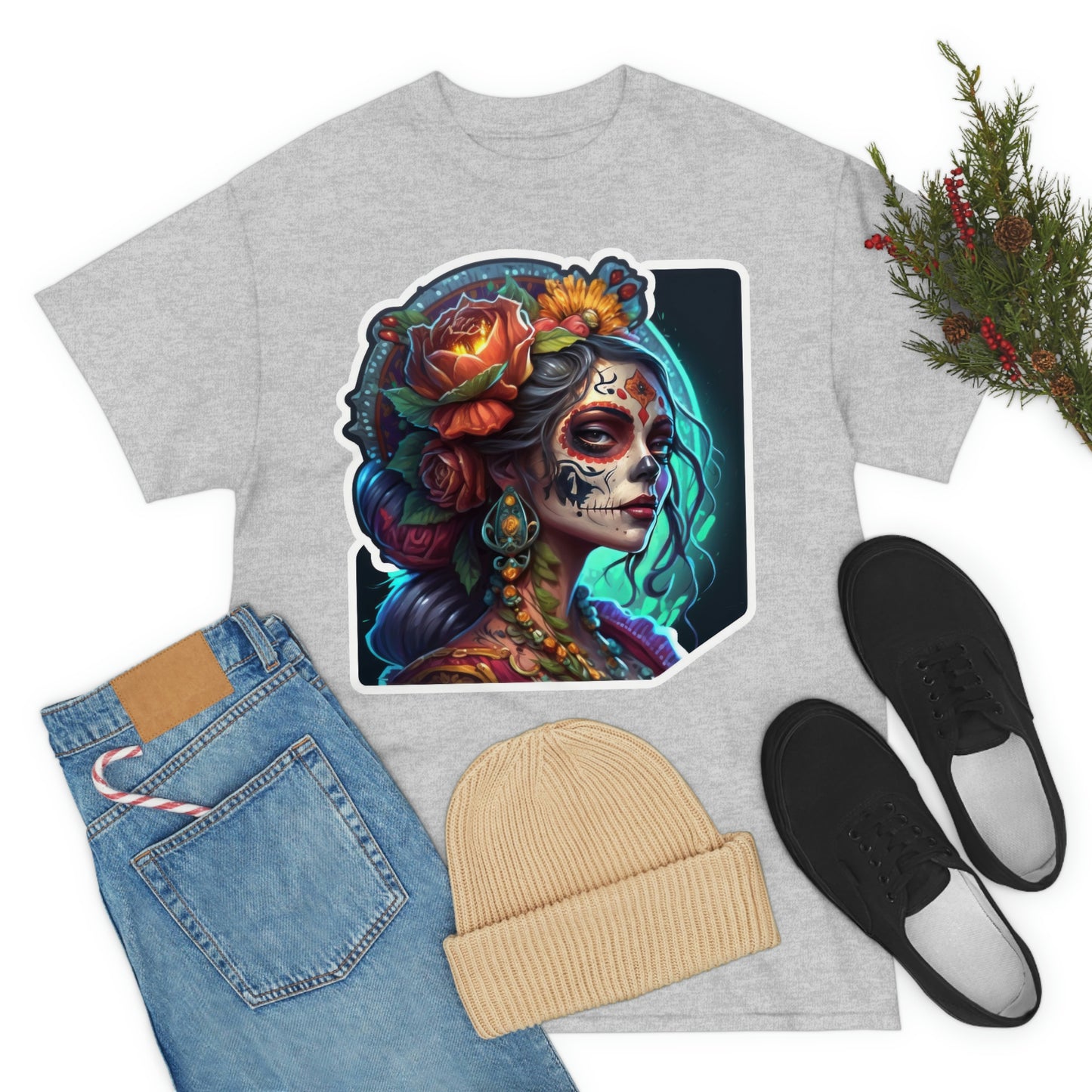 Day Of the Dead - Princess of Virtue - Unisex Heavy Cotton Tee 34036