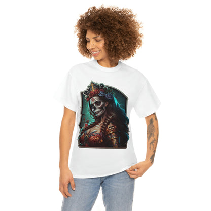 Day Of the Dead - Lady  Maria - Unisex Heavy Cotton Tee 34038