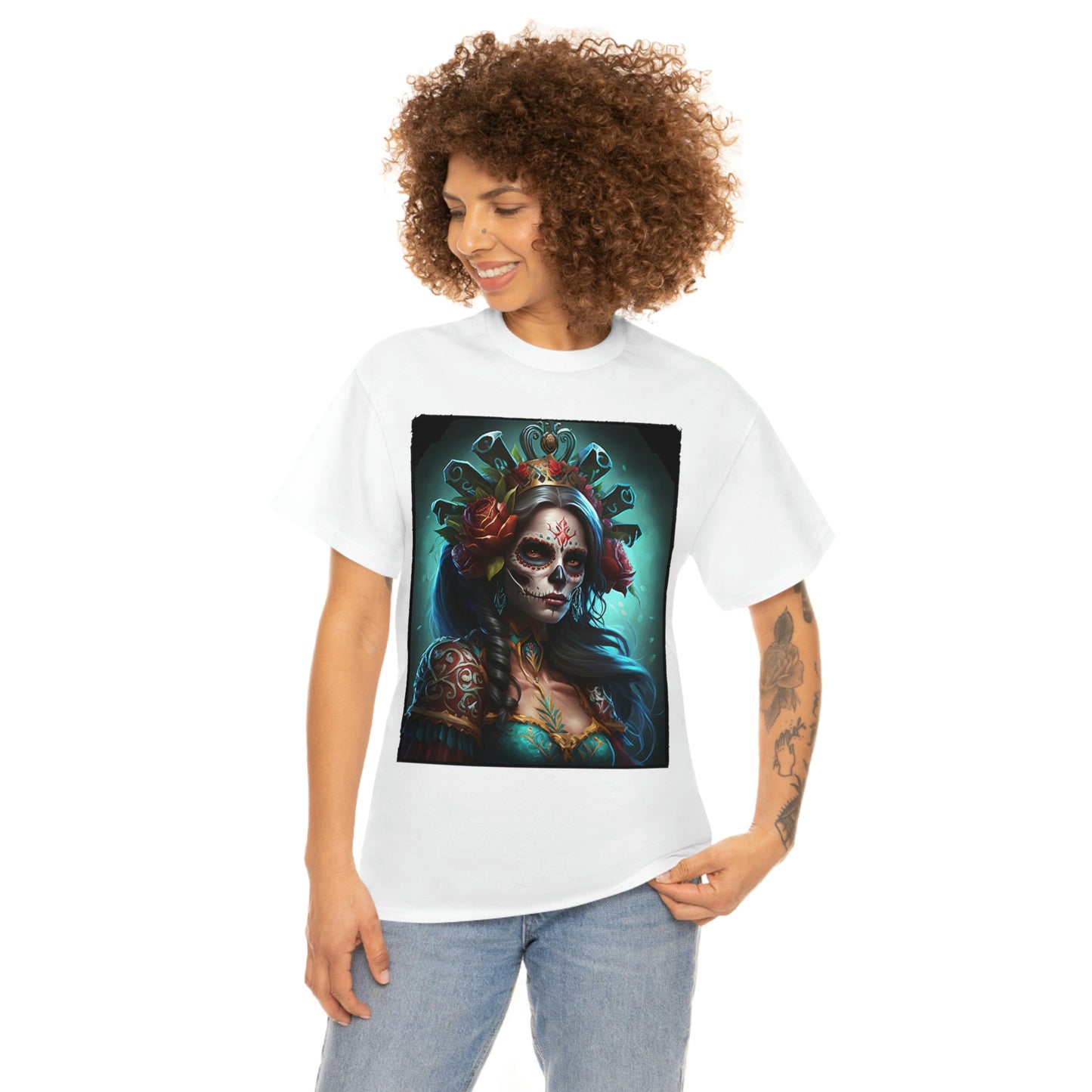 Day Of the Dead - Queen of the Crypt - Unisex Heavy Cotton Tee 34021