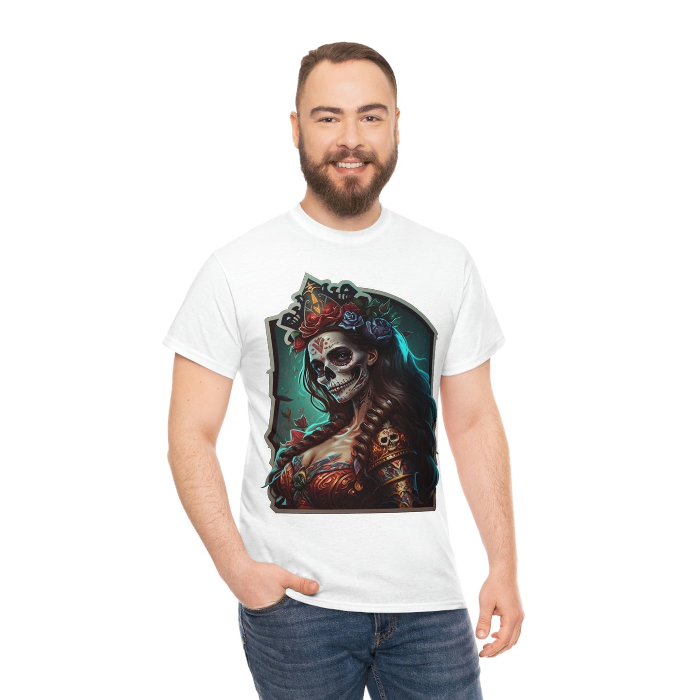 Day Of the Dead - Lady  Maria - Unisex Heavy Cotton Tee 34038