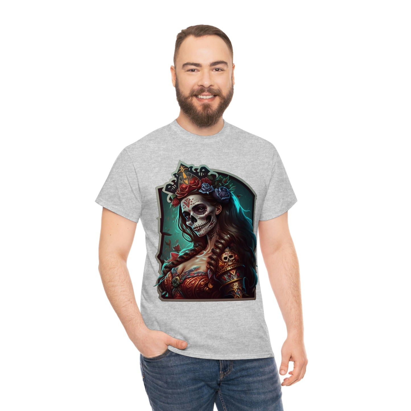 Day Of the Dead - Lady  Maria - Unisex Heavy Cotton Tee 34038