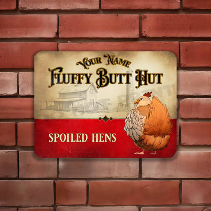 Personalized Chicken Fluffy Butt Hut Spoiled Hens