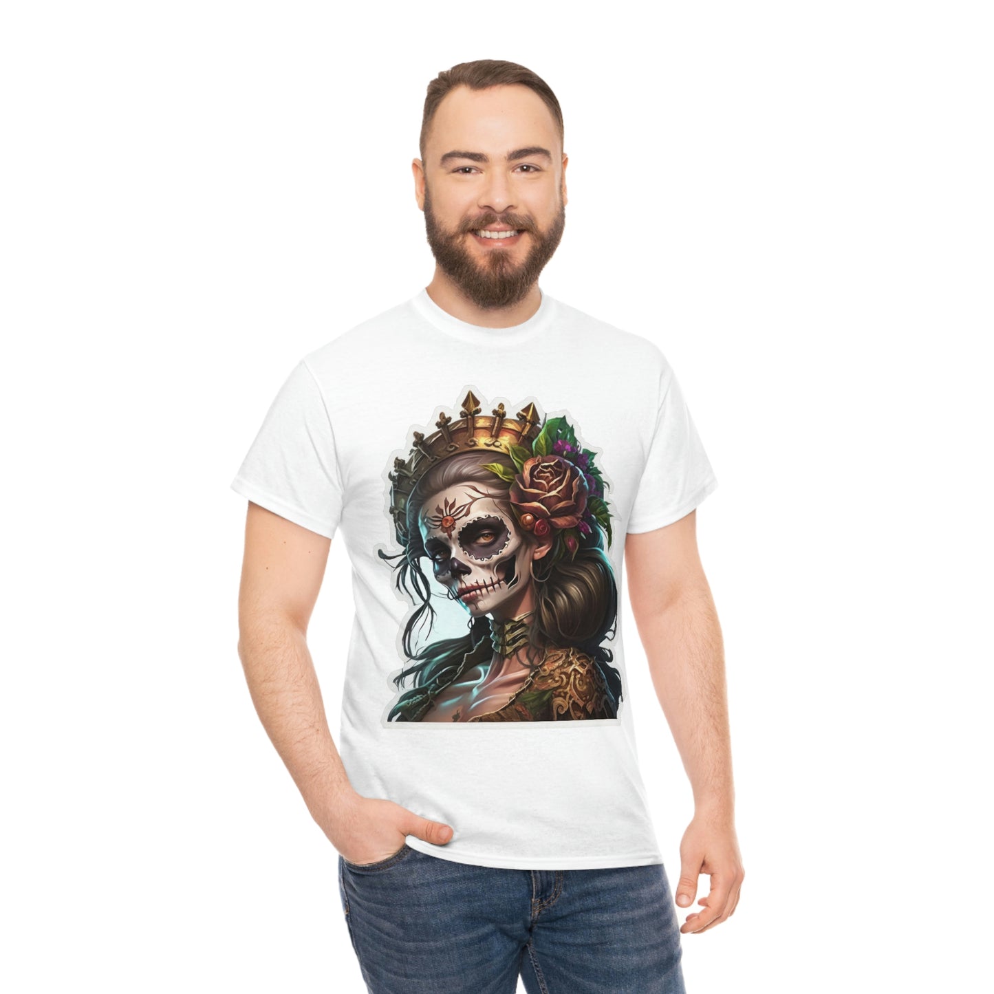 Day Of the Dead - Lady of the Rose - Unisex Heavy Cotton Tee 34035