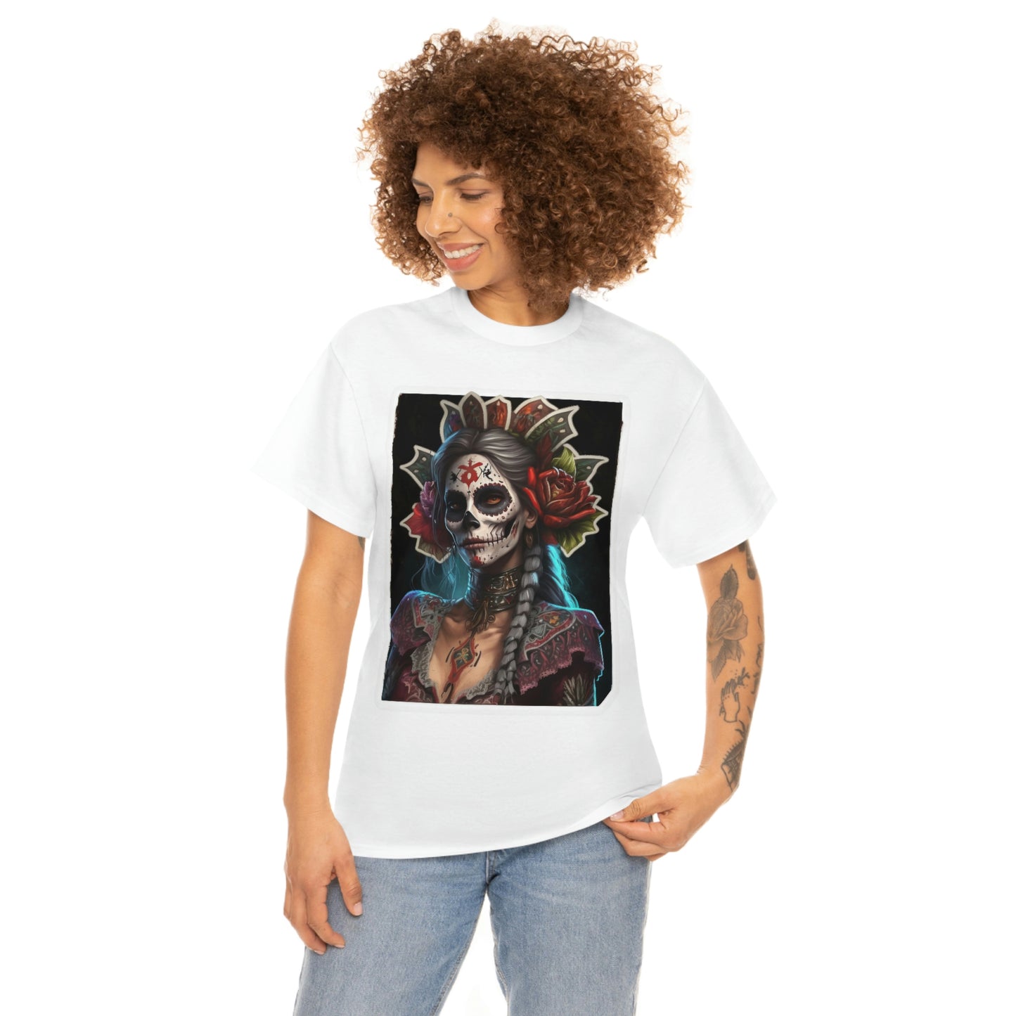 Day Of the Dead - Deadly Lady - Unisex Heavy Cotton Tee 34025