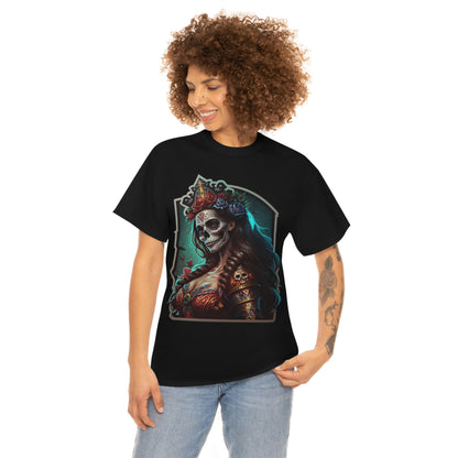 Day Of the Dead - Lady  Maria - Unisex Heavy Cotton Tee 34038