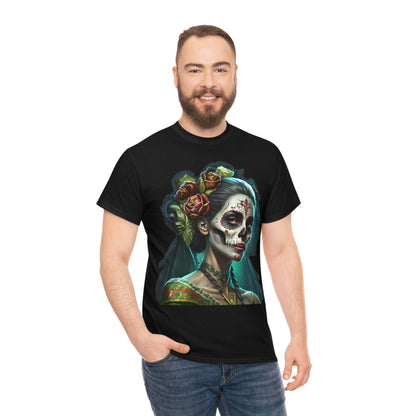 Day Of the Dead - Lady with Strife - Unisex Heavy Cotton Tee 34037