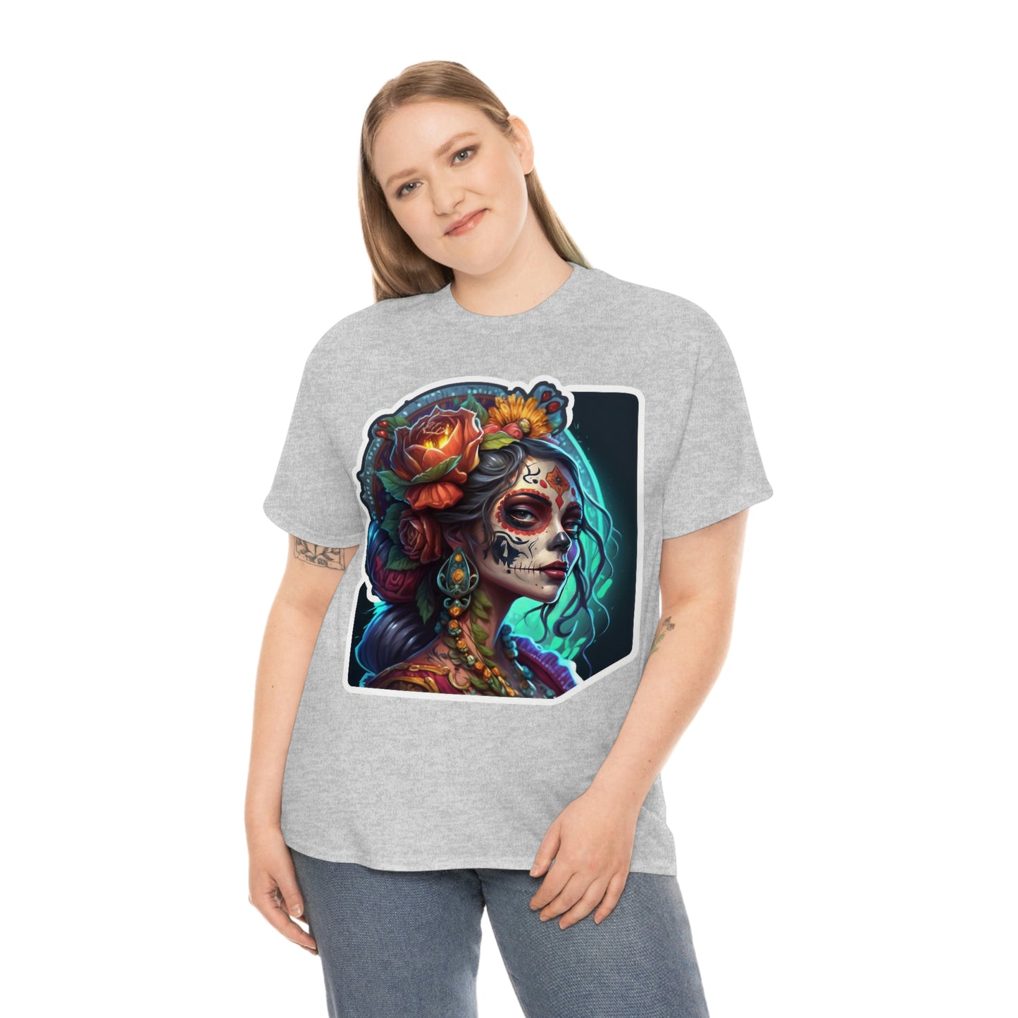 Day Of the Dead - Princess of Virtue - Unisex Heavy Cotton Tee 34036